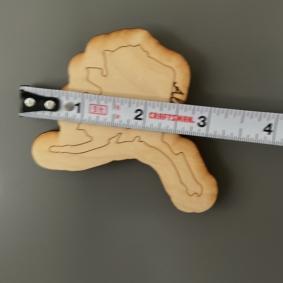 Alaska wood burned magnet - Picture 4 of 5